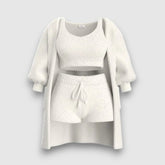 3-teiliges Luxus-Pyjama-Set