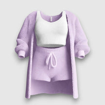 3-teiliges Luxus-Pyjama-Set