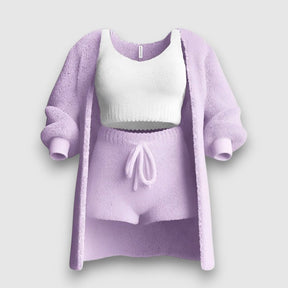 3-teiliges Luxus-Pyjama-Set
