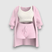 3-teiliges Luxus-Pyjama-Set