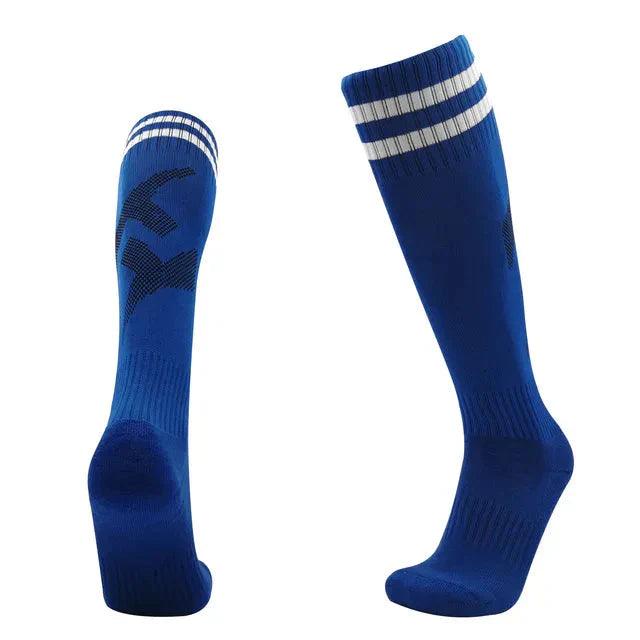 Professionelle kniehohe Fußballsocken