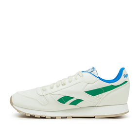Classic Leather Glow Turnschuhe (Weiß / Grün / Blau)
