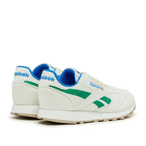 Classic Leather Glow Turnschuhe (Weiß / Grün / Blau)