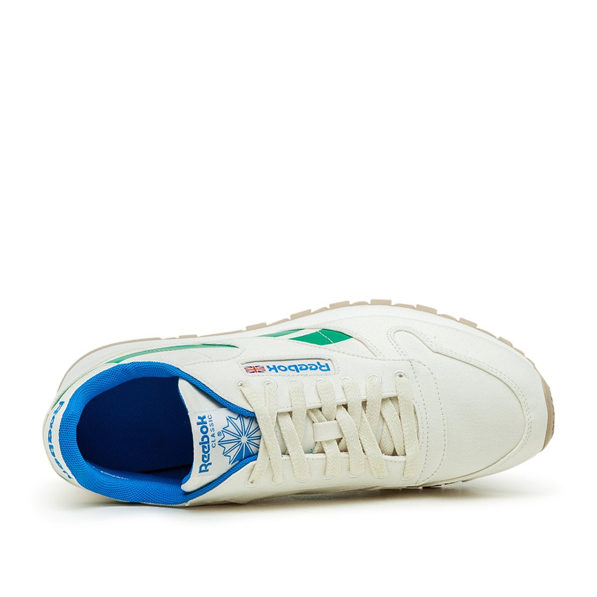 Classic Leather Glow Turnschuhe (Weiß / Grün / Blau)