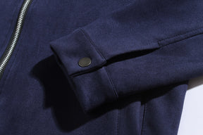 Wendbare doppelt gestrickte Bomberjacke