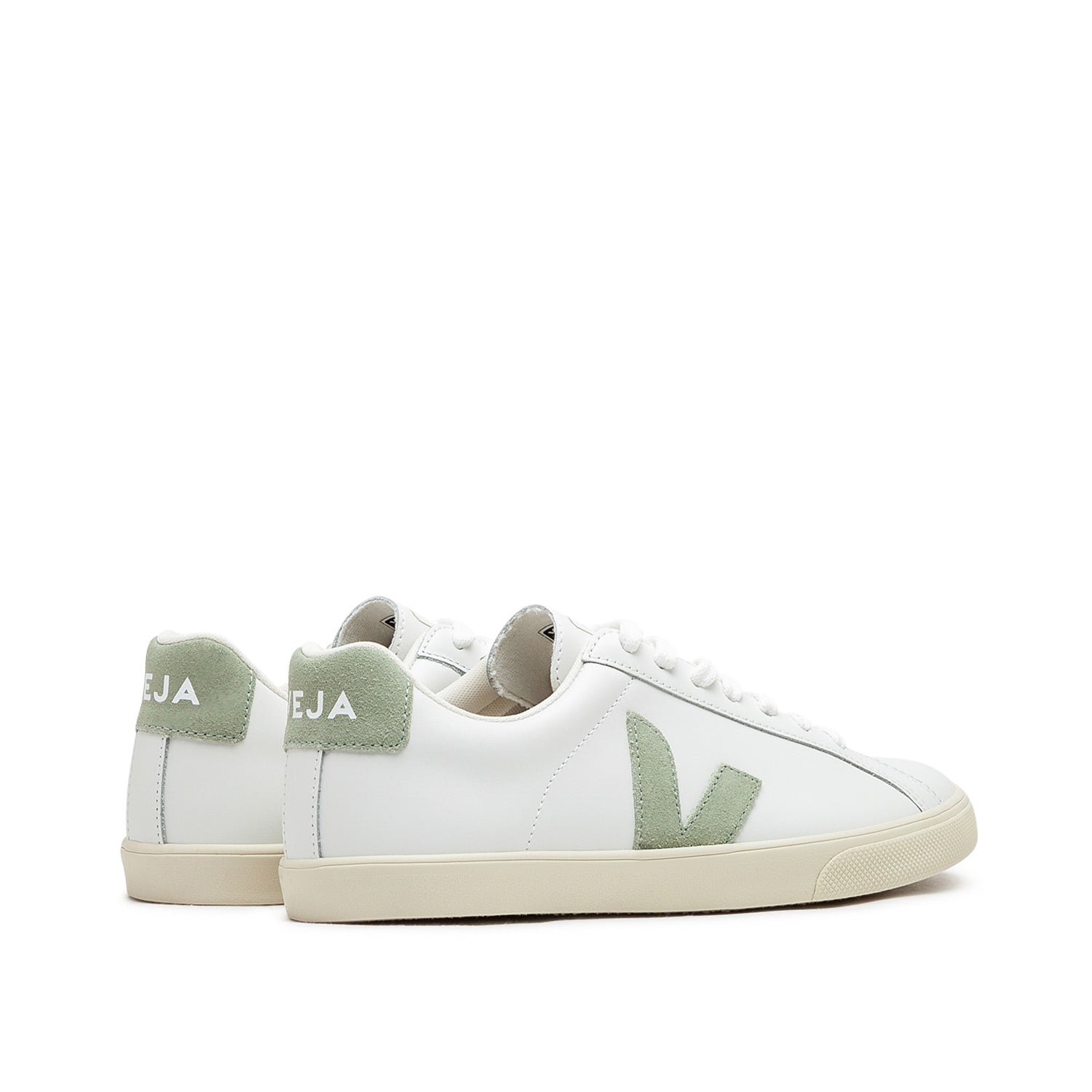Damen Esplar Ledersneaker (Weiß / Oliv)