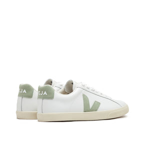 Damen Esplar Ledersneaker (Weiß / Oliv)