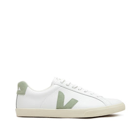 Damen Esplar Ledersneaker (Weiß / Oliv)