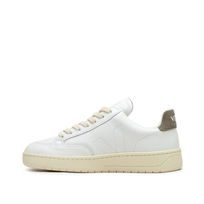 V-12 Stitch O.T. Ledersneaker für Damen (Weiß / Oliv)