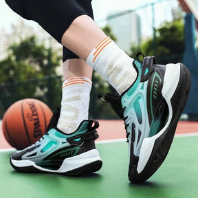 Schwarze Basketballschuhe – rutschfest mit verbesserter Dämpfung
