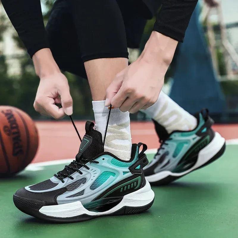 Schwarze Basketballschuhe – rutschfest mit verbesserter Dämpfung