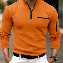 Langarm-Poloshirt