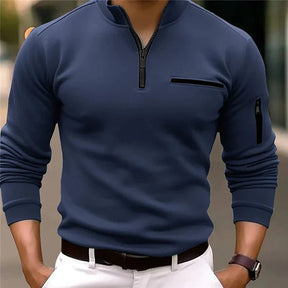 Langarm-Poloshirt