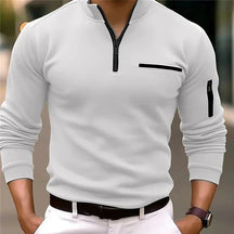 Langarm-Poloshirt