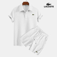 LC™ | Lattice Poloshirt- und Shorts-Ensemble